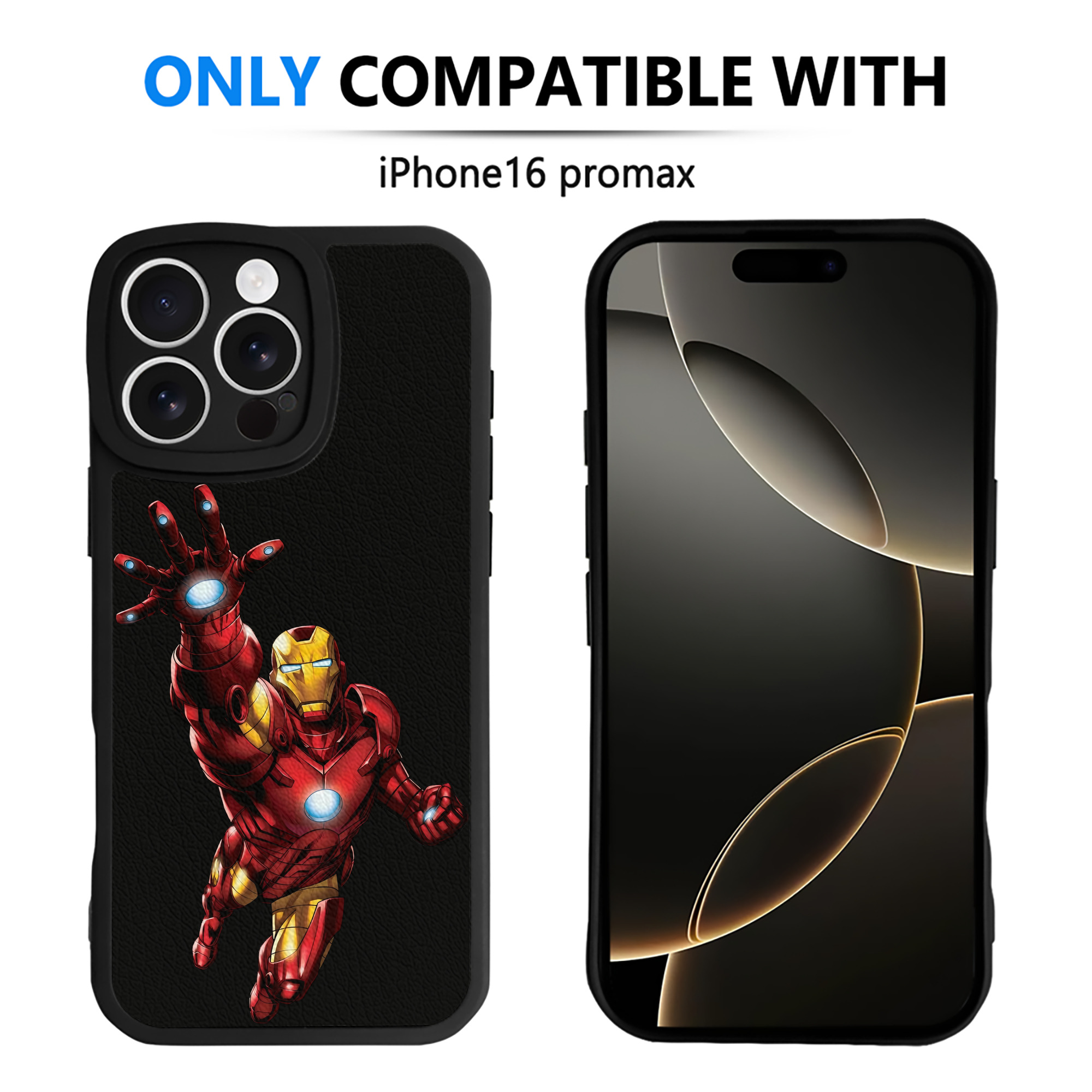 （画像用） アベンジャーズ The Avengers 【iPhone 16シリーズ対応】シリコンスマホケース（レザー調） 材質：シリコン